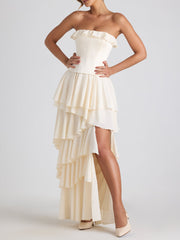 Selene Tiered Corset Gown