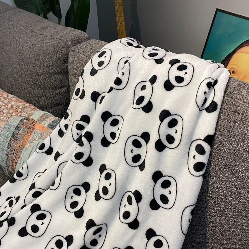 Ins Style Zebra Blanket Soft Microfiber Blanket For Bed Office Flannel Blanket Warm Throw Blanket Plush Bedspread Kids Bedding