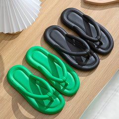 Solid Bubbly Beach Flip Flops