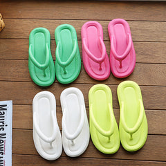 Solid Bubbly Beach Flip Flops