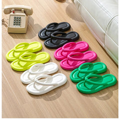 Solid Bubbly Beach Flip Flops