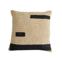 Tropical Raffia Square Pillow