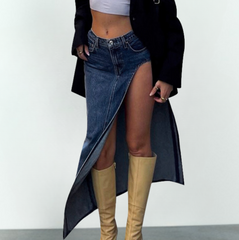 High Waist Split Maxi Skirt