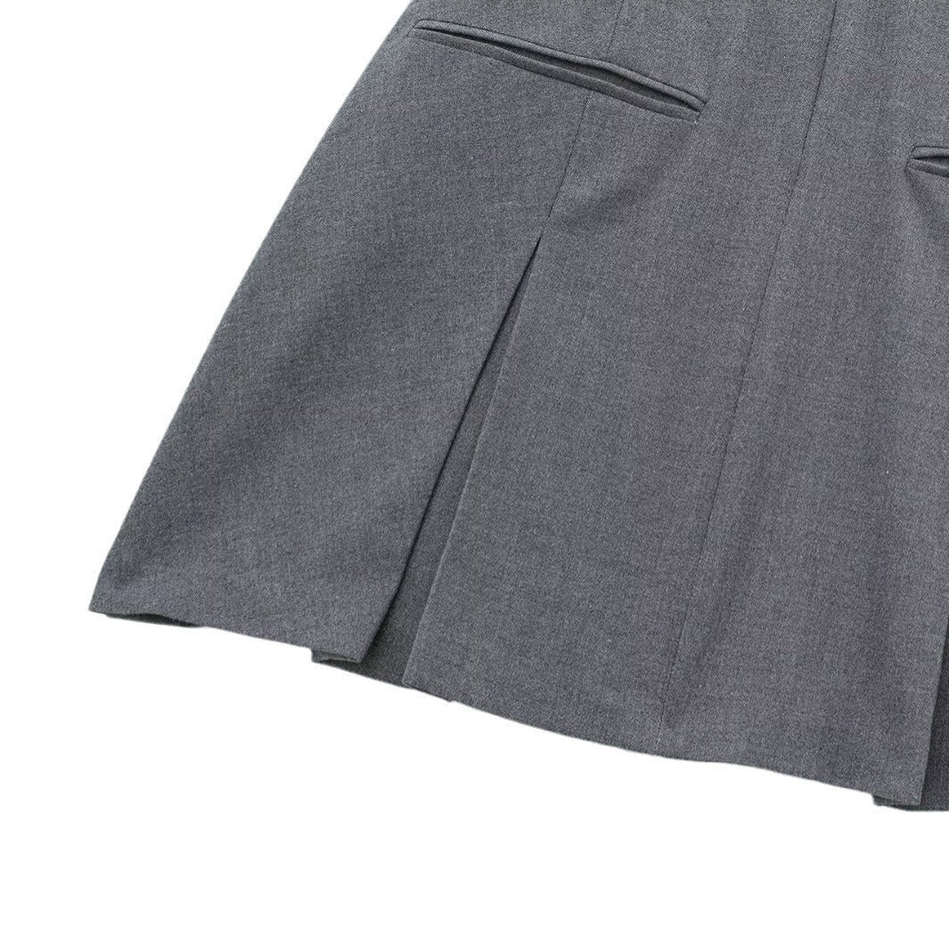 Gray Polo Mini Dress