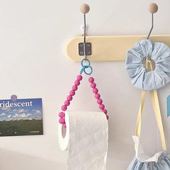 Pink Hanging Tissue Holder