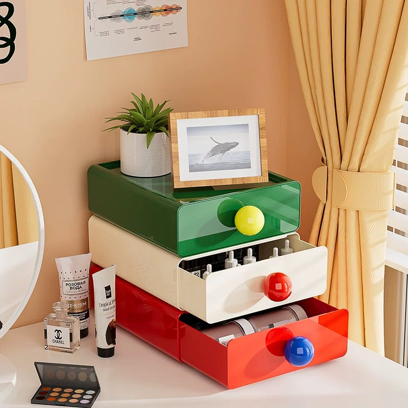Retro Desktop Organizer with Drawer