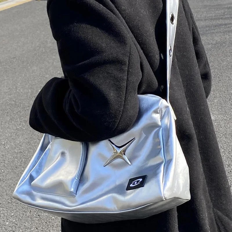 Silver Y2k Bag