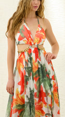 inostorâ„?Tie-Up Maxi Dress