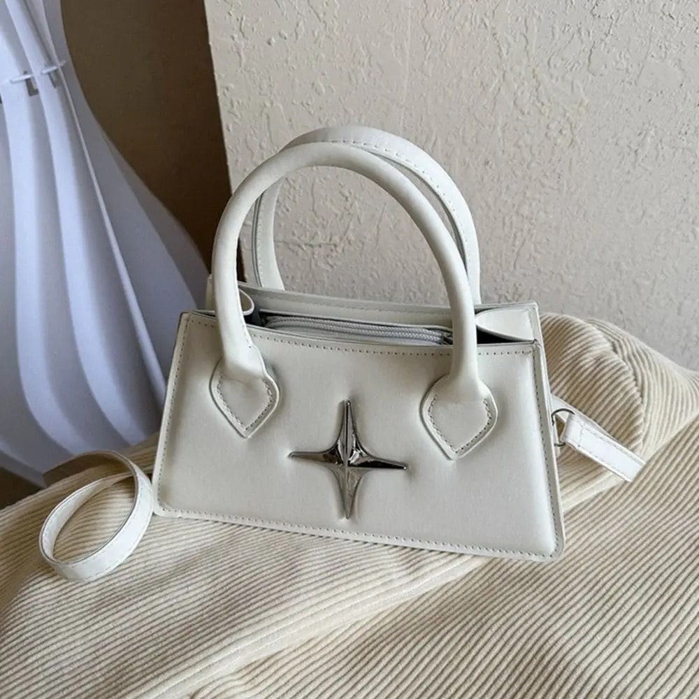Black Mini Leather Y2k Bag