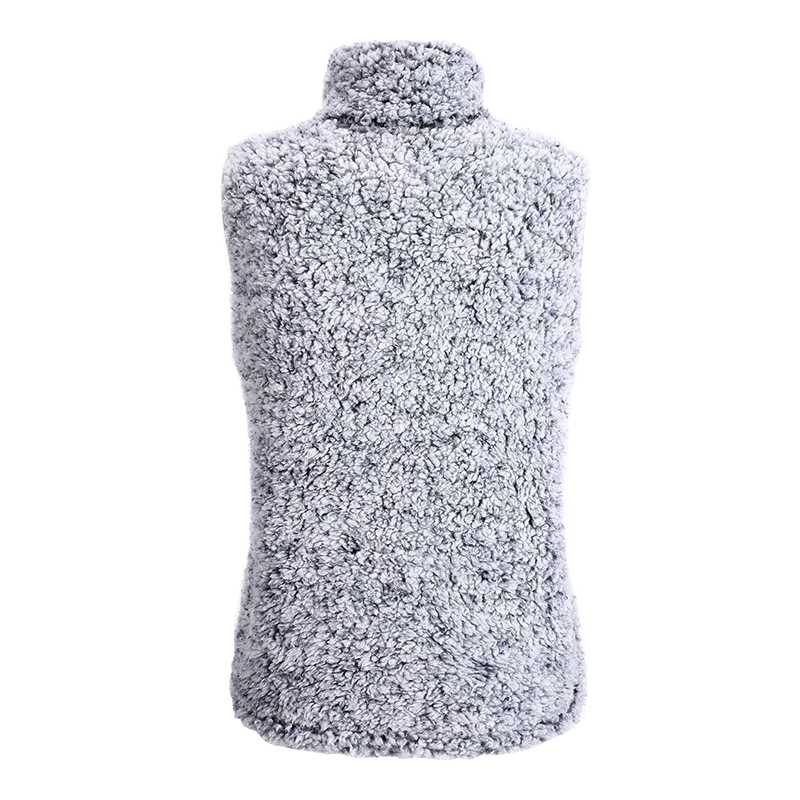 Fuzzy Faux Fur Winter Outerwear Sherpa Fleece Vest