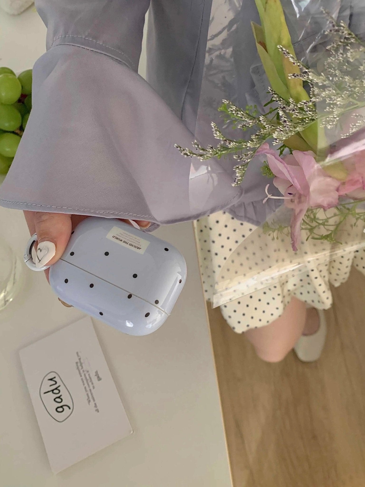 Blue Dots AirPods Case