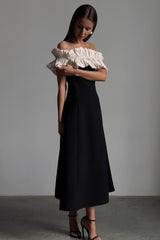 Bonnie Off Shoulder Ruffle Maxi Dress