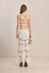 Camille Halterneck Cut-out Knit Maxi Dress