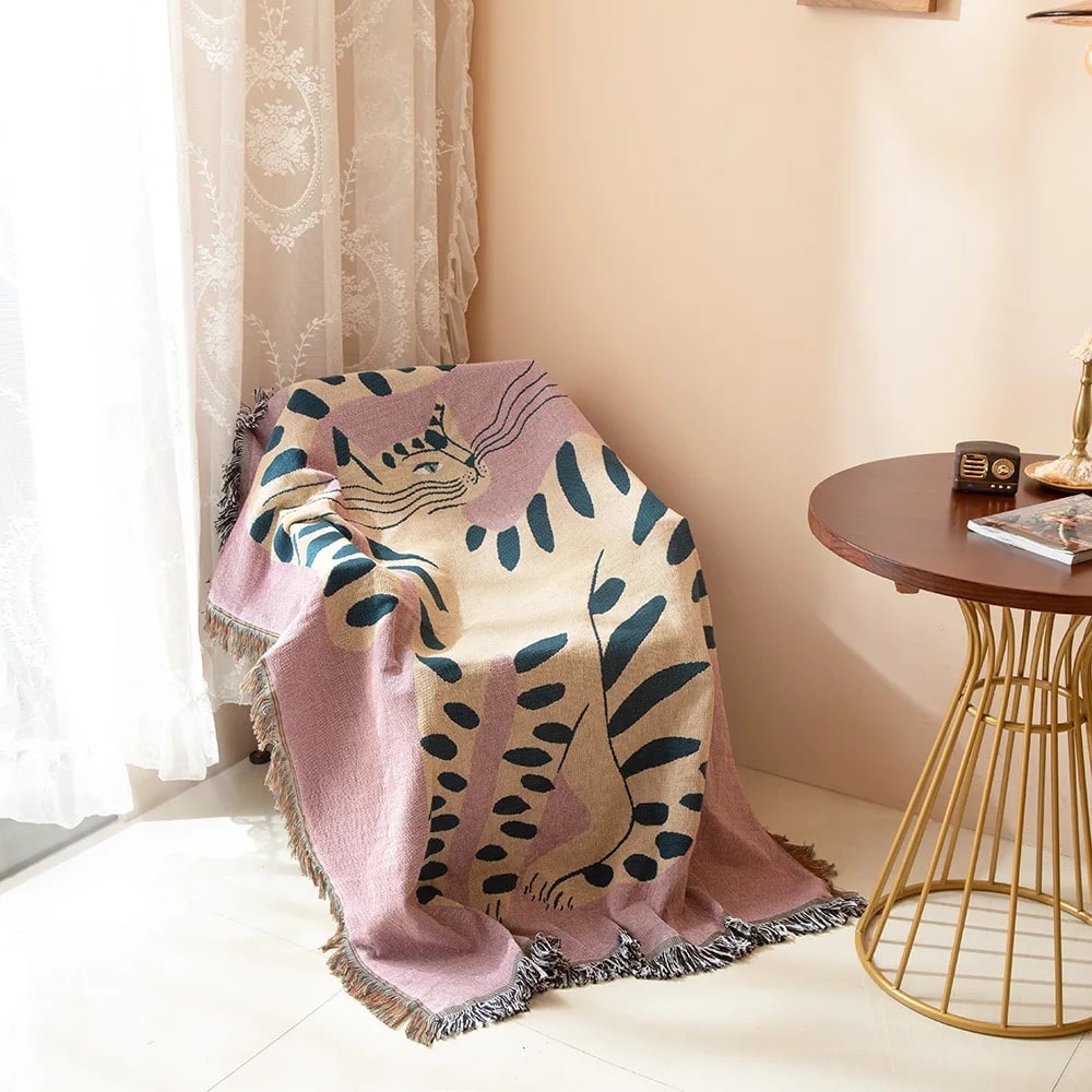 Pink Cat Blanket