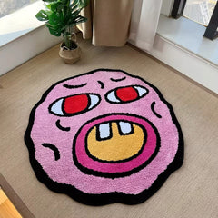 Cherry Bomb Pink Tufted Rug