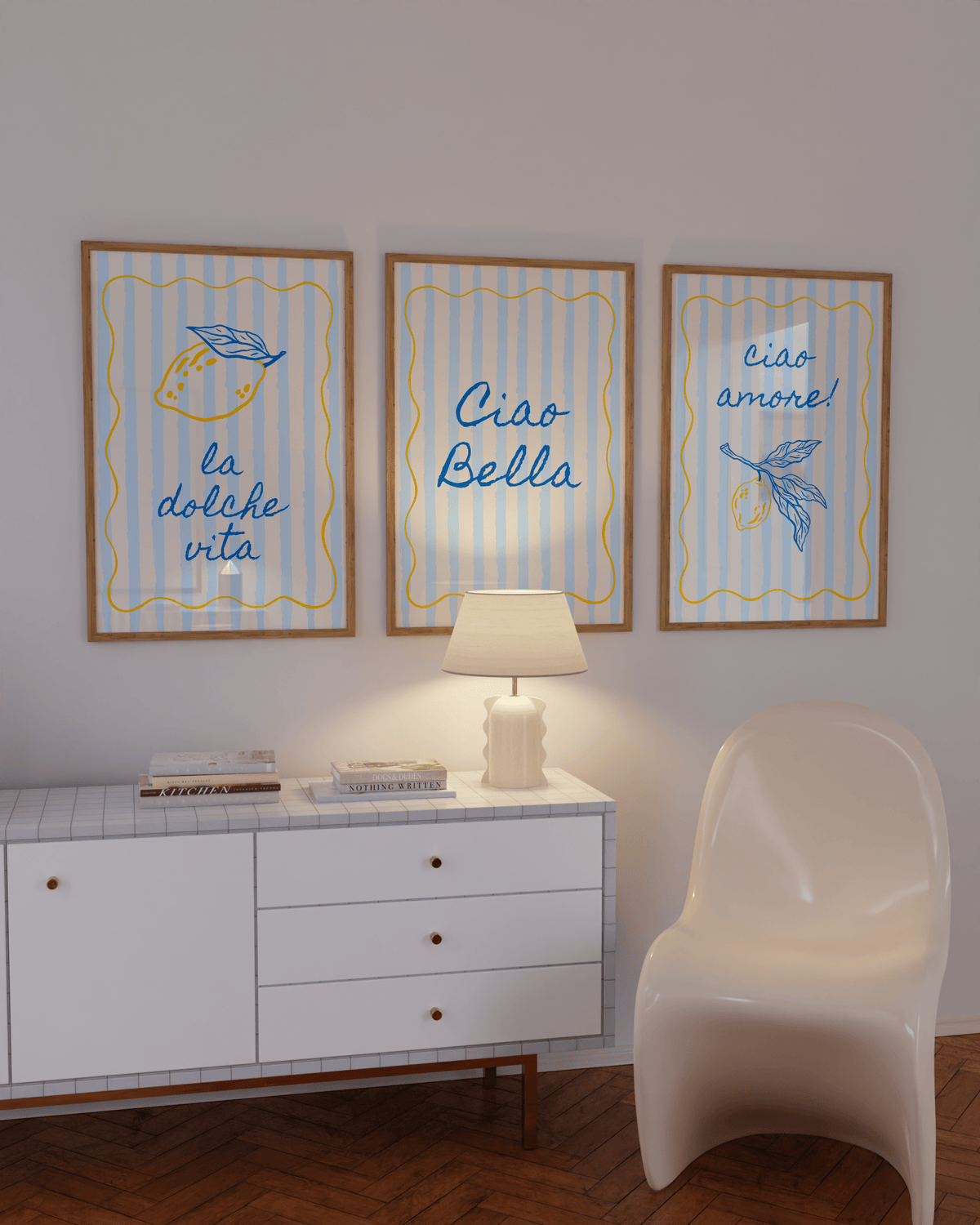 Ciao Bella Italian Wall Art Set