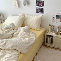 Coastal Stripes Bedding Set - Yellow