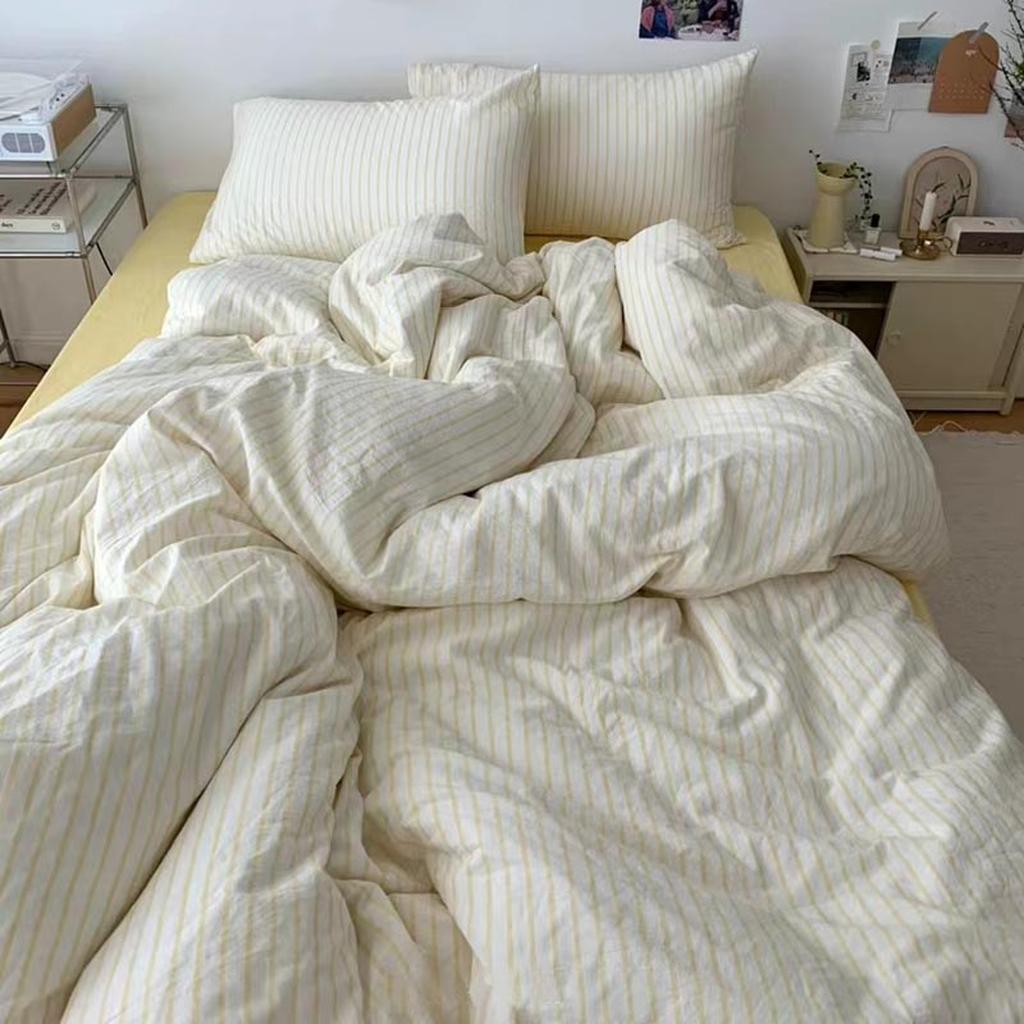 Coastal Stripes Bedding Set - Yellow