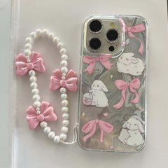 Pink Bow Bunny iPhone Case