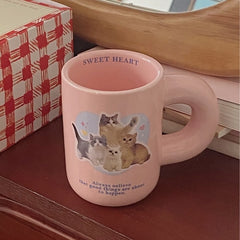 Pink Cute Kitten Mug