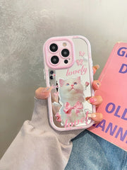 Pink Cat iPhone Case