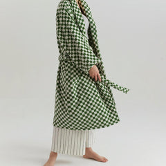 Cotton Gingham Bathrobe - 5 Colors