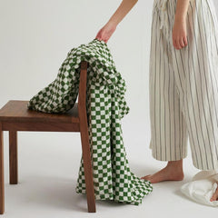 Cotton Gingham Bathrobe - 5 Colors