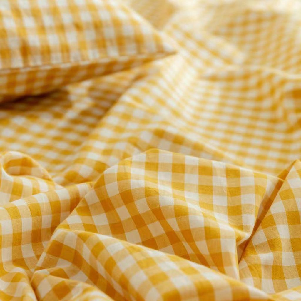 Cotton Gingham Sheet Set - 7 colors