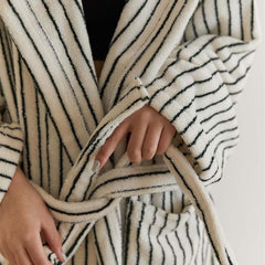 Cotton Stripes Bathrobe - 2 Colors