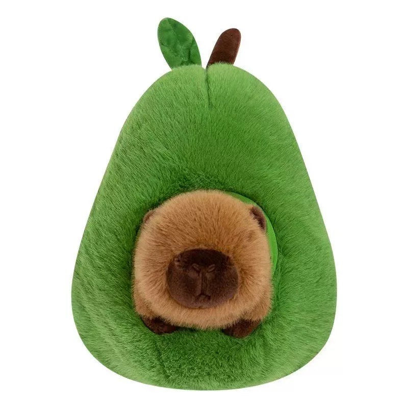 Avocado Capybara Plush Toy