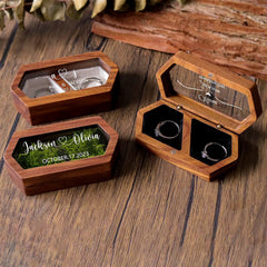 Personalized Wooden Ring Box