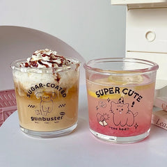 Cute Glass Cup for Coffee