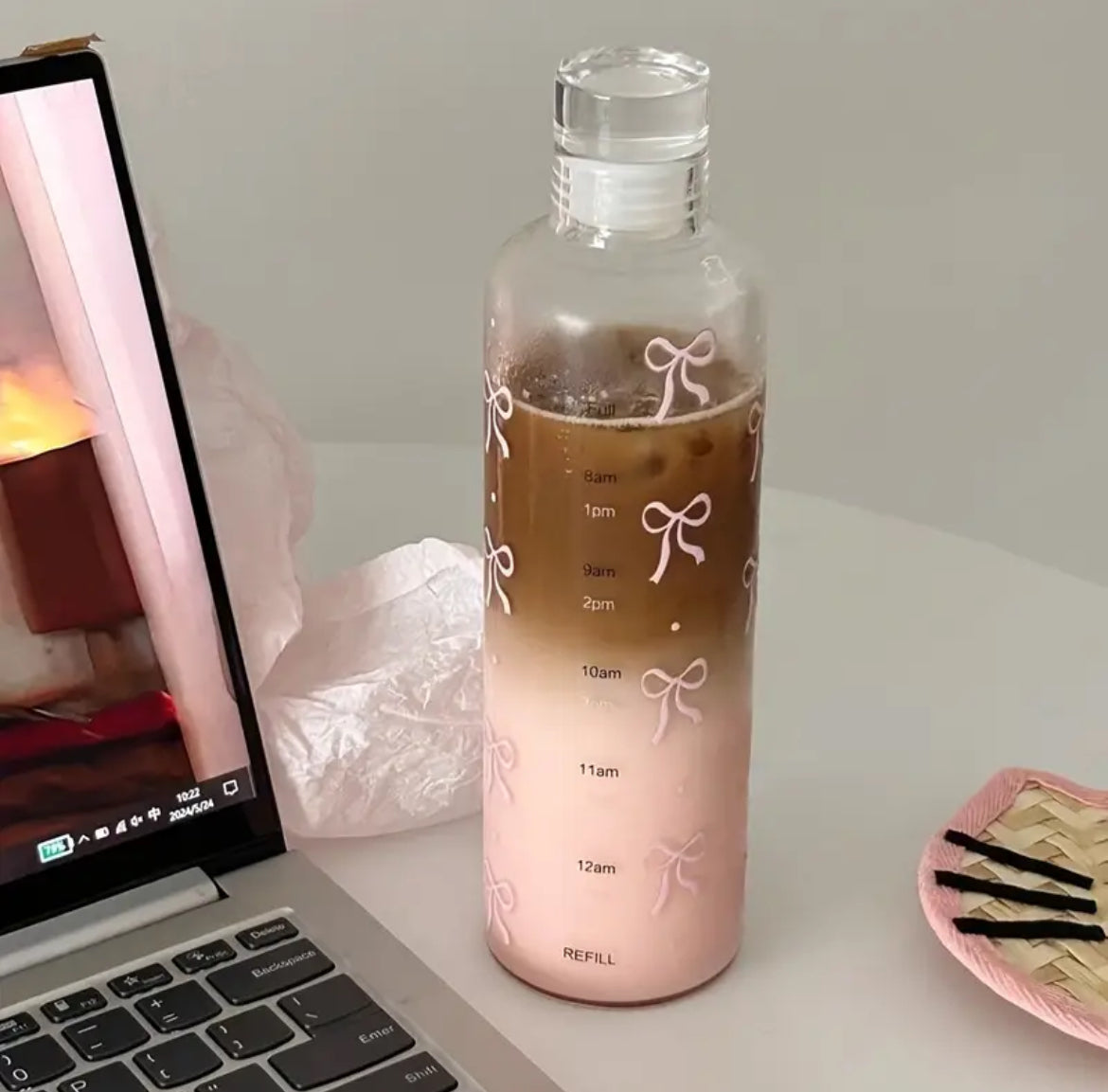 Girly Coquette Water Bottle