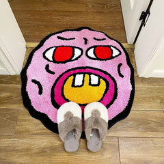 Cherry Bomb Pink Tufted Rug