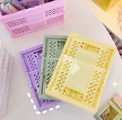Pastel Folding Storage Basket