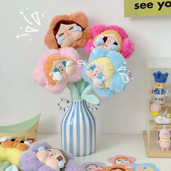 Pastel Striped Ceramic Vase