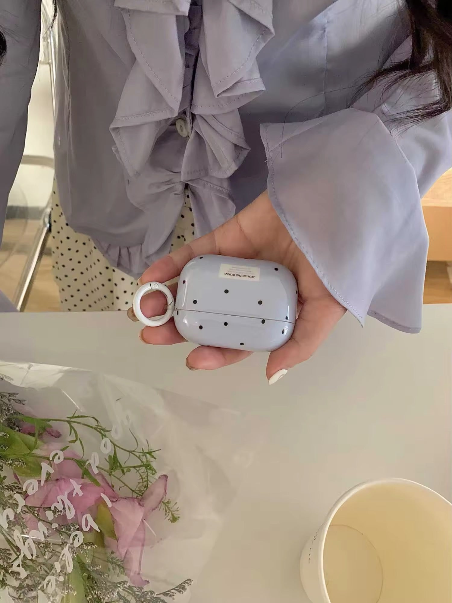Blue Dots AirPods Case