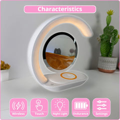 Cresent Hourglass Wireless Charging Lamp
