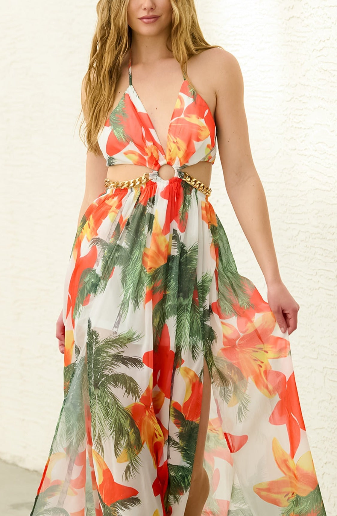 inostorâ„?Tie-Up Maxi Dress