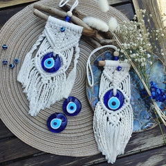 Evil Eye Macrame Wall Hanging