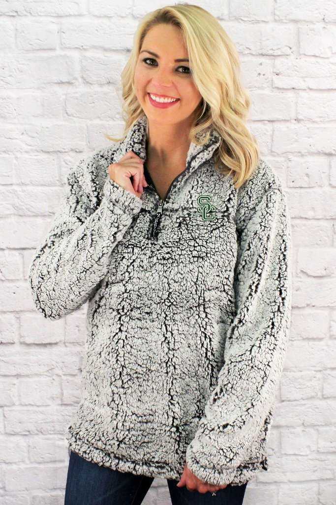 Faux Fur Sherpa Fleece Pullover Teddy Bear Sweatshirt