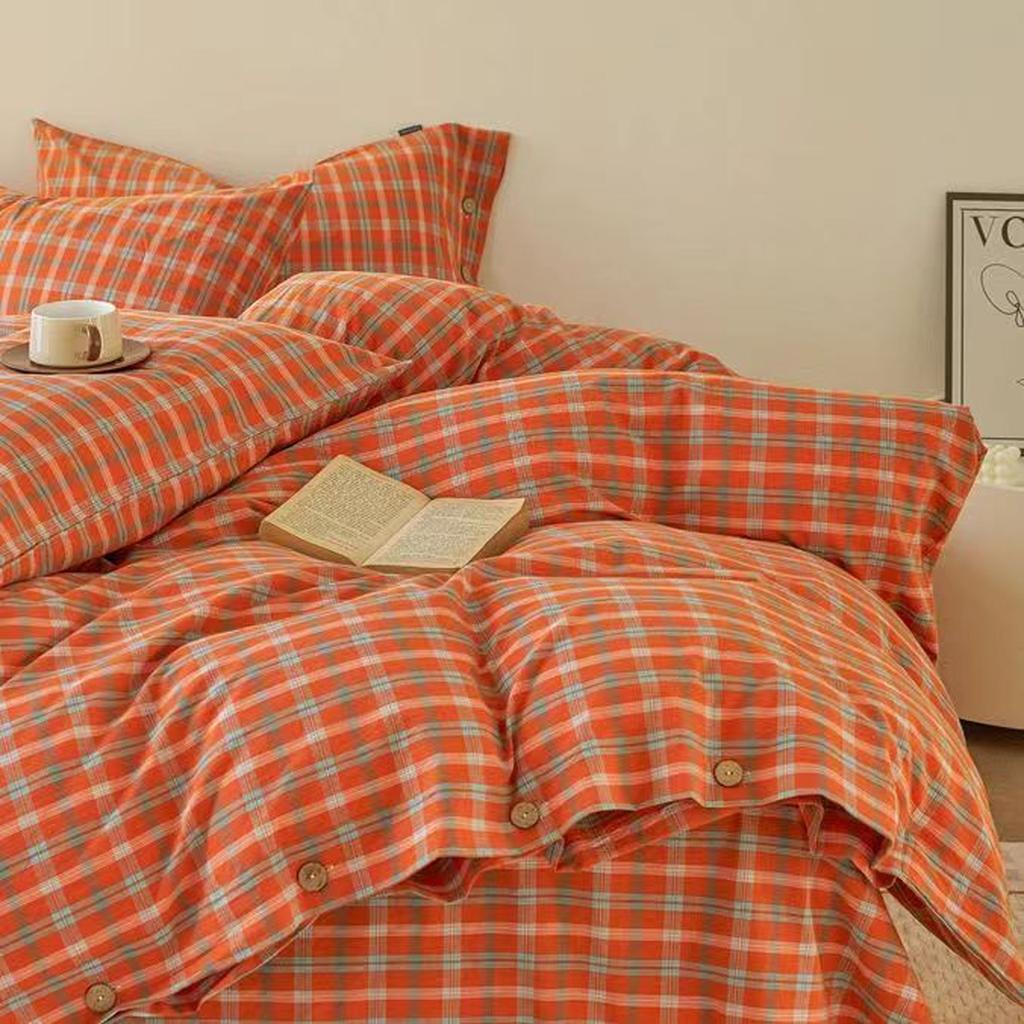 Gingham Bedding Set - Mint Green