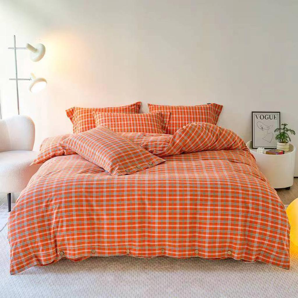 Gingham Bedding Set - Yellow