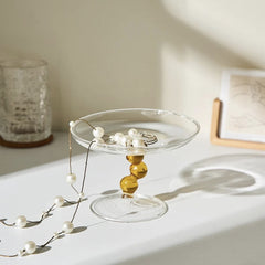 Curved Glass Jewelry Tray