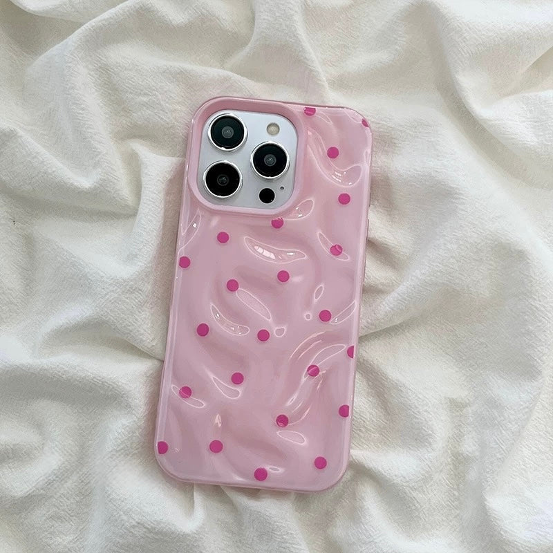 Glossy Polka Dot iPhone Case