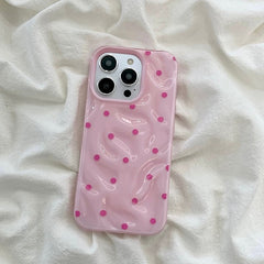 Glossy Polka Dot iPhone Case