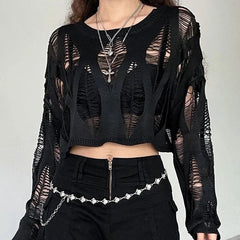 Gothic Black Sweater
