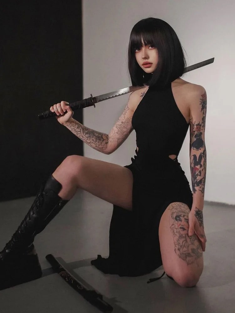 Bandage Goth Dress