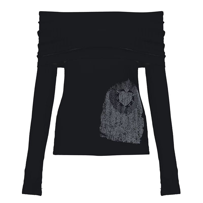 Y2K Off Shoulder Top