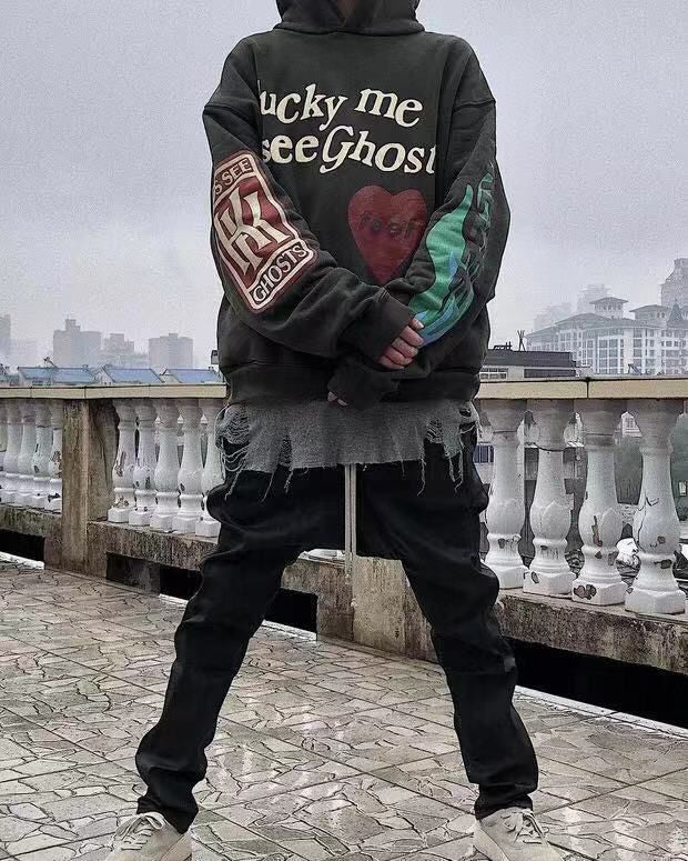 Designer Rapper Hoodies Lucky Me Hip Hop Oversized Designer Hoodies – Corlus